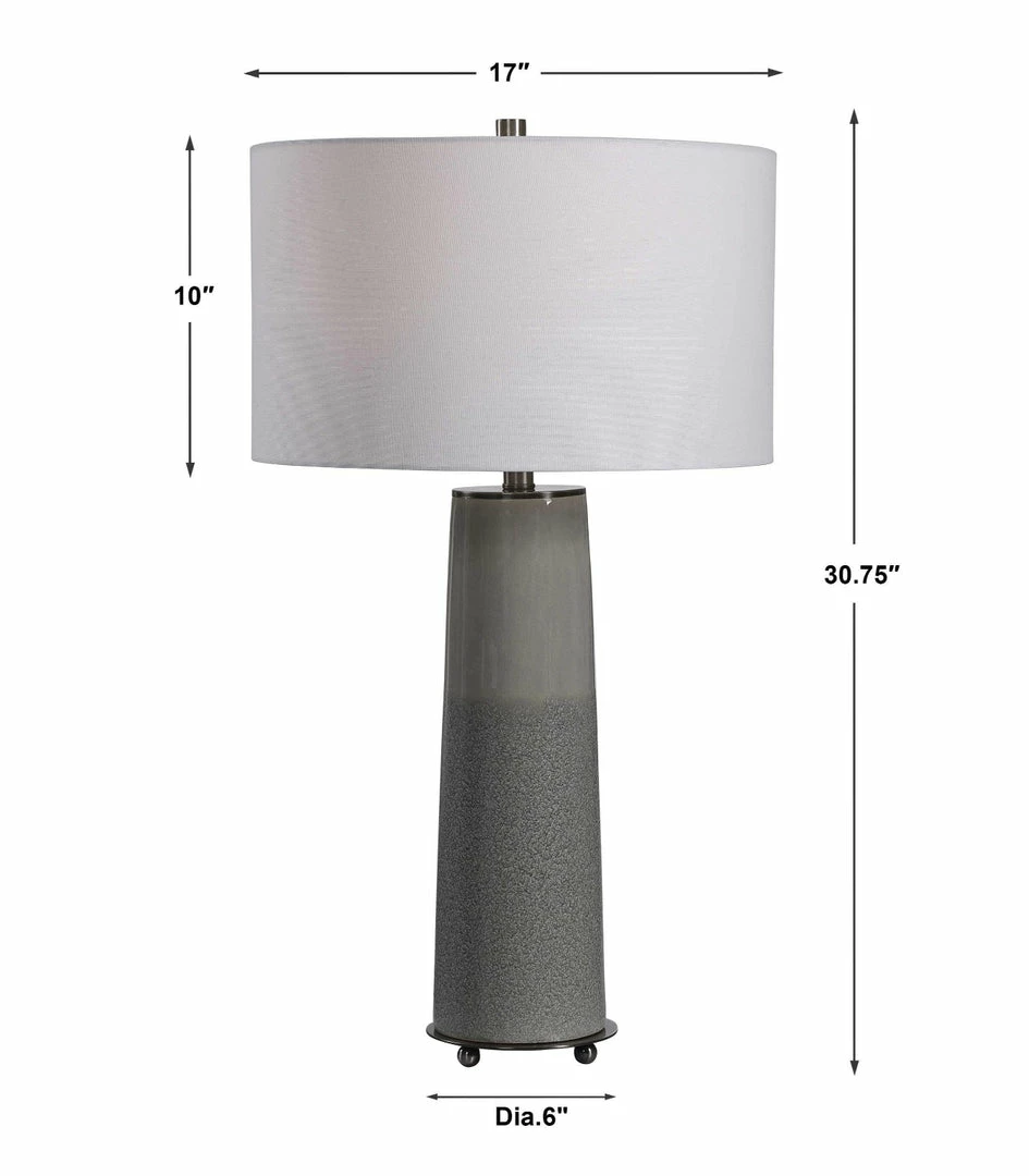 Flash Sale ๐งจ UTTERMOST Lighting GREY LAYER CRACKLE CERAMIC LAMP โจ 6 UTTERMOST Lighting GREY LAYER CRACKLE CERAMIC LAMP
