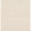 SURYA HAND TUFTED WOOL BORDER RUG: CREAM