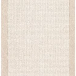 SURYA HAND TUFTED WOOL BORDER RUG: SILVER BIRCH