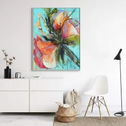 L ART "HAPPY" CANVAS ART