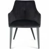NUEVO HARVEY VELVET VELOUR DINING ARM CHAIR
