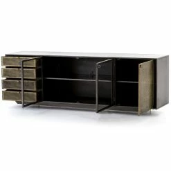 Hot Sale ✔️ FOUR HANDS HENDRICK MEDIA CONSOLE Living Room 🔥 11 FOUR HANDS HENDRICK MEDIA CONSOLE Living Room