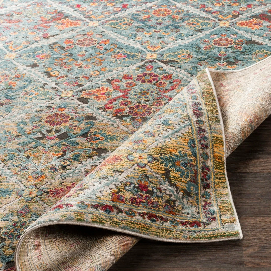 Promo ๐ SURYA KAFELE RUG: AQUA, LIME MULTI ๐ 2 SURYA KAFELE RUG: AQUA, LIME MULTI