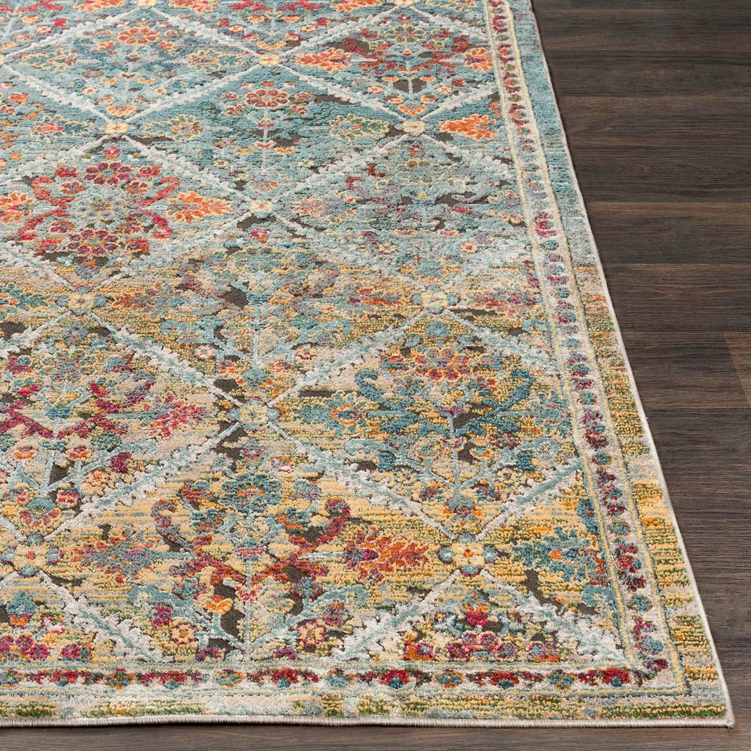 Promo ๐ SURYA KAFELE RUG: AQUA, LIME MULTI ๐ 3 SURYA KAFELE RUG: AQUA, LIME MULTI
