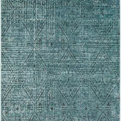 SURYA KAHLI RUG: AQUA