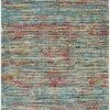 SURYA GADHI RUG: TURQUOISE, BERRY