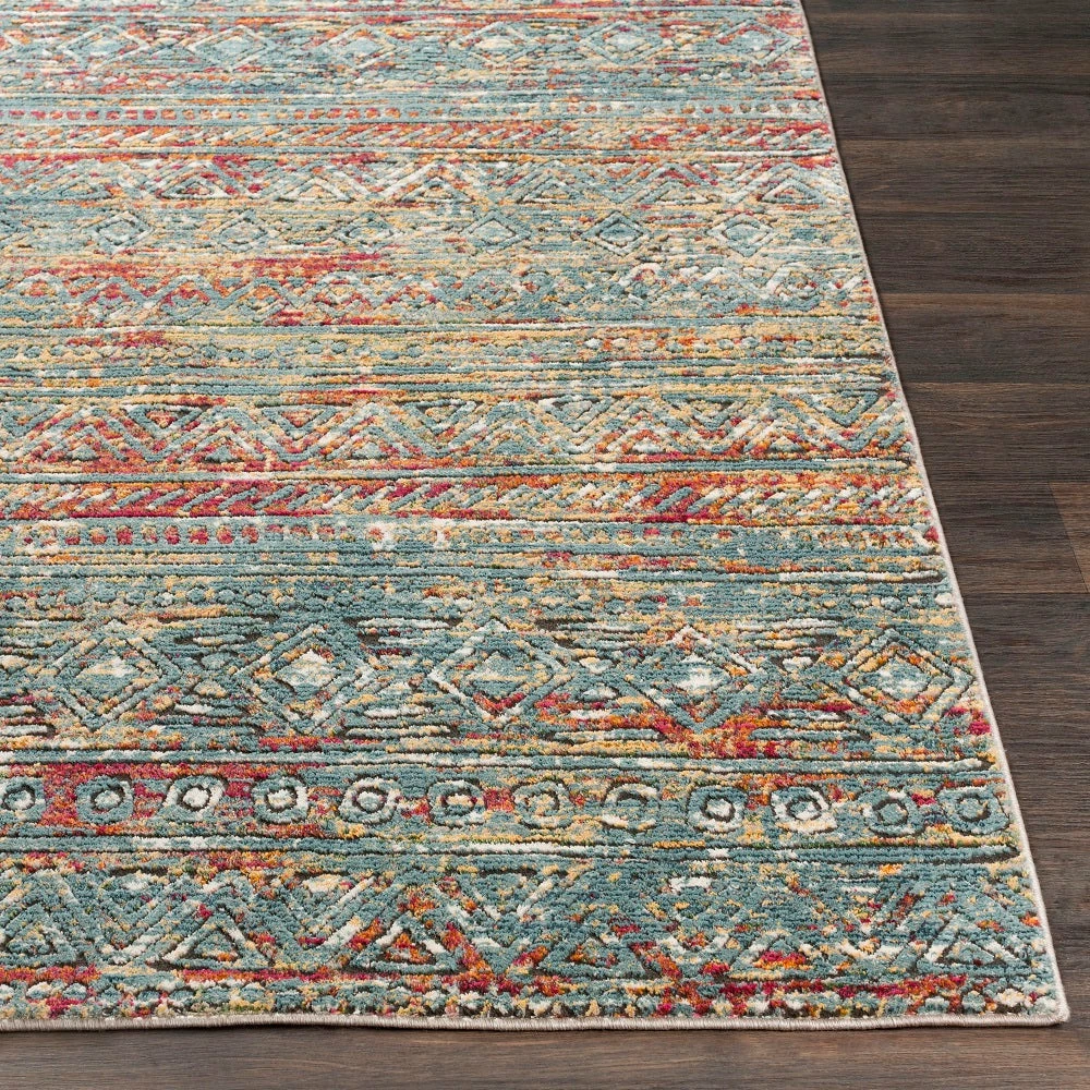 Best Pirce โญ SURYA GADHI RUG: AQUA, SUNRISE ๐ฅฐ 3 SURYA GADHI RUG: AQUA, SUNRISE