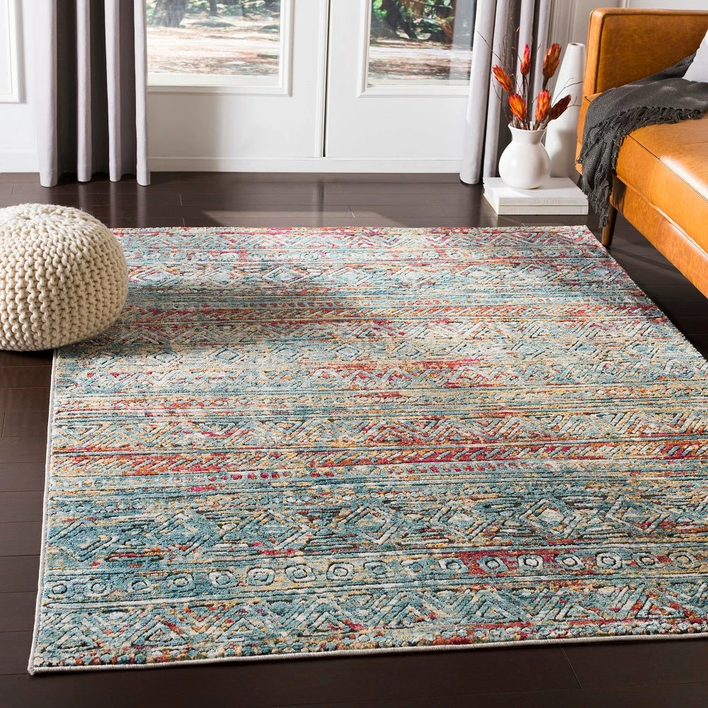 Best Pirce โญ SURYA GADHI RUG: AQUA, SUNRISE ๐ฅฐ 5 SURYA GADHI RUG: AQUA, SUNRISE