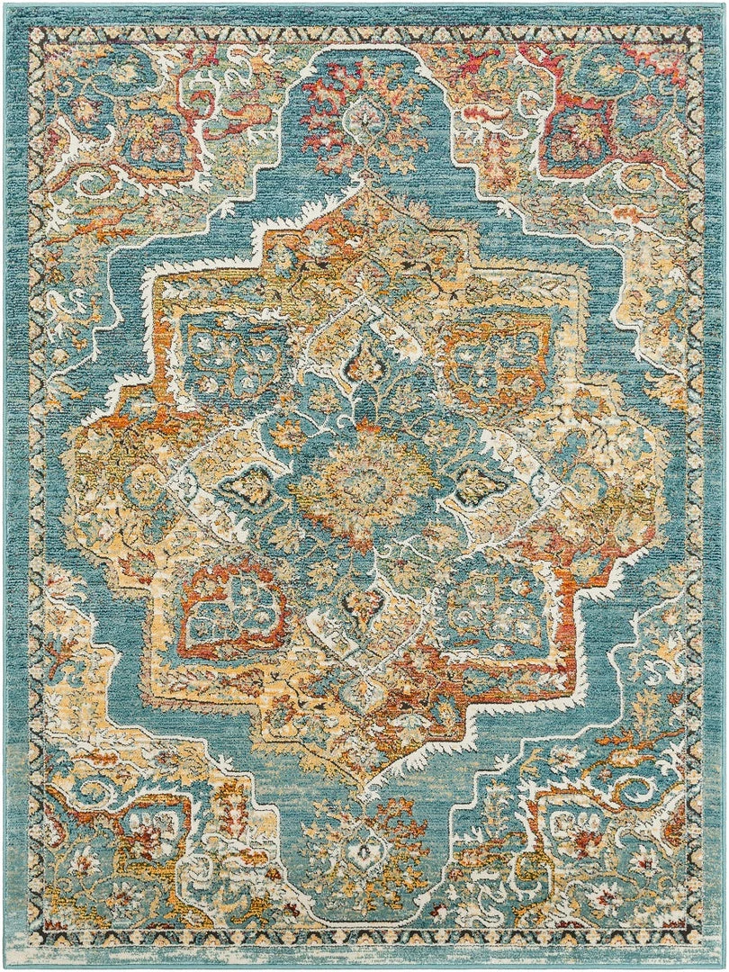 Best Sale ⌛ SURYA HAAKEN RUG: AQUA ✨ 1 SURYA HAAKEN RUG: AQUA