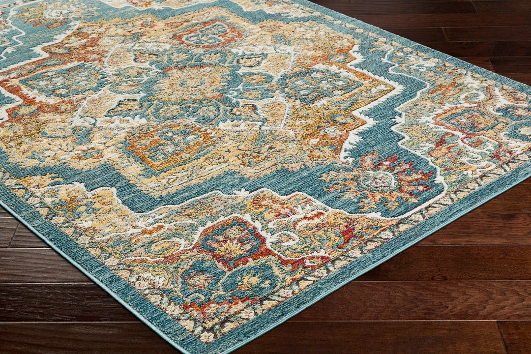 Best Sale ⌛ SURYA HAAKEN RUG: AQUA ✨ 2 SURYA HAAKEN RUG: AQUA