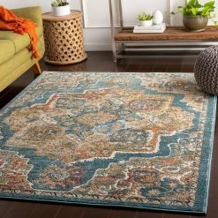 Best Sale ⌛ SURYA HAAKEN RUG: AQUA ✨ 5 SURYA HAAKEN RUG: AQUA