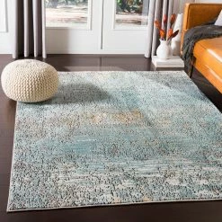 SURYA GREGOS RUG: AQUA