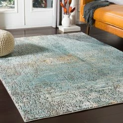 SURYA GREGOS RUG: AQUA