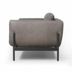 FOUR HANDS Furniture HERITAGE LEATHER SADDLEBAG SOFA: GRAPHITE
