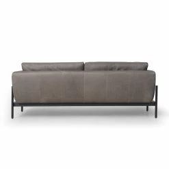 FOUR HANDS Furniture HERITAGE LEATHER SADDLEBAG SOFA: GRAPHITE