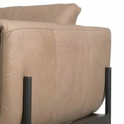 FOUR HANDS Furniture HERITAGE LEATHER SADDLEBAG SOFA: TAUPE