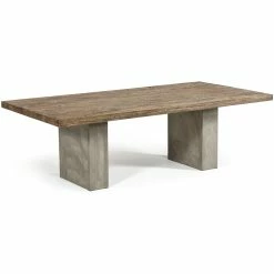 VIG Furniture HERITAGE OAK + CONCRETE DINING TABLE
