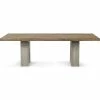 VIG Furniture HERITAGE OAK + CONCRETE DINING TABLE