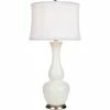 SURYA Lighting HESTIA GLOSS WHITE CERAMIC TABLE LAMP