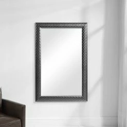 UTTERMOST HOLCOMB GUNMETAL GREY MIRROR