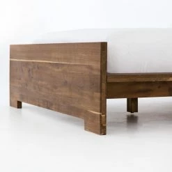 FOUR HANDS HOLLAND SMOKED OAK PANEL BED