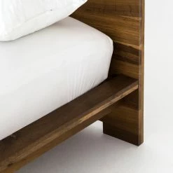 FOUR HANDS HOLLAND SMOKED OAK PANEL BED