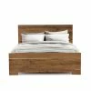 FOUR HANDS HOLLAND SMOKED OAK PANEL BED