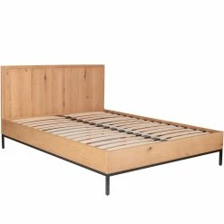 MOES HOLSTED NATURAL OAK PLATFORM BED Bedroom