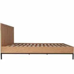 MOES HOLSTED NATURAL OAK PLATFORM BED Bedroom