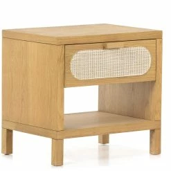 Coupon ๐ FOUR HANDS Furniture HONEY OAK + CANE END TABLE / NIGHTSTAND ๐ 11 FOUR HANDS Furniture HONEY OAK + CANE END TABLE / NIGHTSTAND