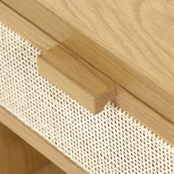 Coupon ๐ FOUR HANDS Furniture HONEY OAK + CANE END TABLE / NIGHTSTAND ๐ 16 FOUR HANDS Furniture HONEY OAK + CANE END TABLE / NIGHTSTAND