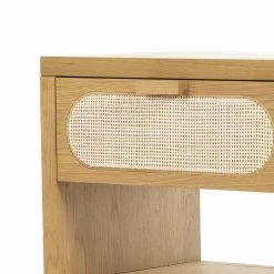 Coupon ๐ FOUR HANDS Furniture HONEY OAK + CANE END TABLE / NIGHTSTAND ๐ 17 FOUR HANDS Furniture HONEY OAK + CANE END TABLE / NIGHTSTAND