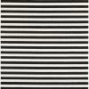 SURYA SKINNY STRIPES RUG: BLACK + WHITE