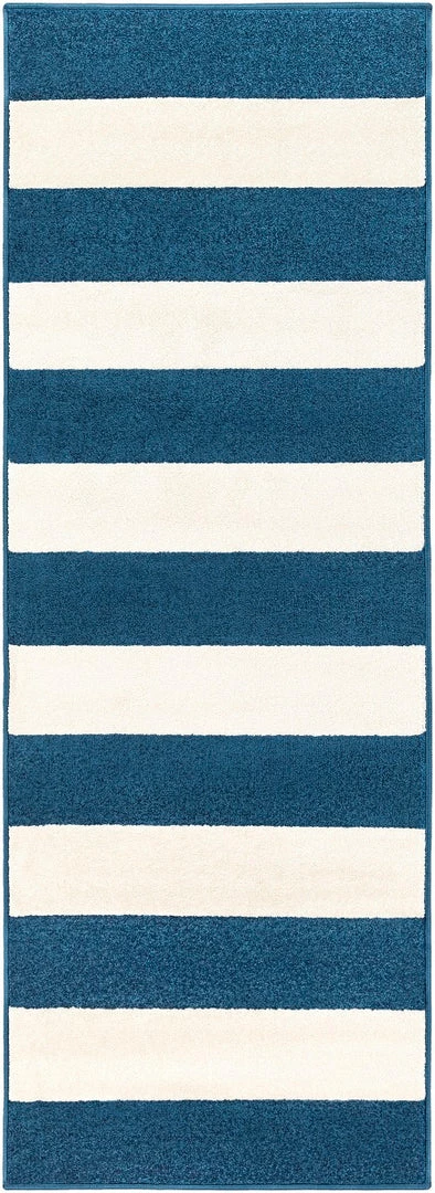 Hot Sale ๐ฅฐ SURYA CHUNKY STRIPES RUG: NAVY + WHITE โจ 3 SURYA CHUNKY STRIPES RUG: NAVY + WHITE