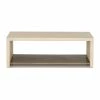 FOUR HANDS Living Room HUGO CONCRETE COFFEE TABLE: PARCHMENT
