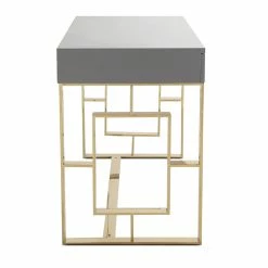 Best deal ๐ TOV Office HUTTON GRAY LACQUER DESK ๐ 8 TOV Office HUTTON GRAY LACQUER DESK