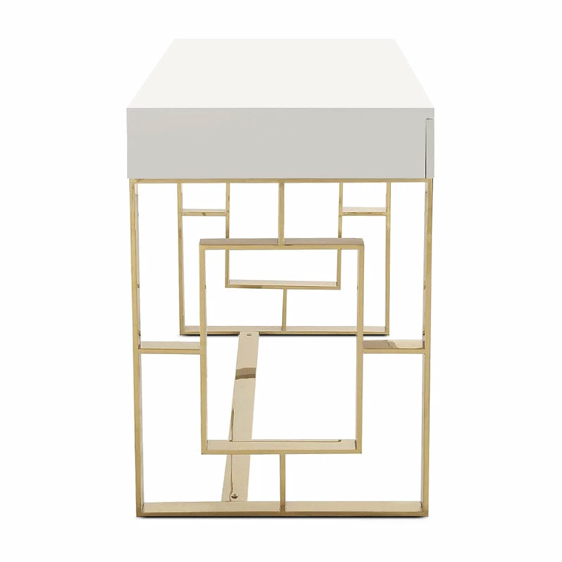 Outlet π TOV Office HUTTON WHITE LACQUER DESK βοΈ 3 TOV Office HUTTON WHITE LACQUER DESK