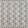 SURYA LUSO TEXTURED WOOL FLAT RUG: GRAY