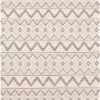 SURYA LIA TEXTURED WOOL FLAT RUG: CREAM, GRAY