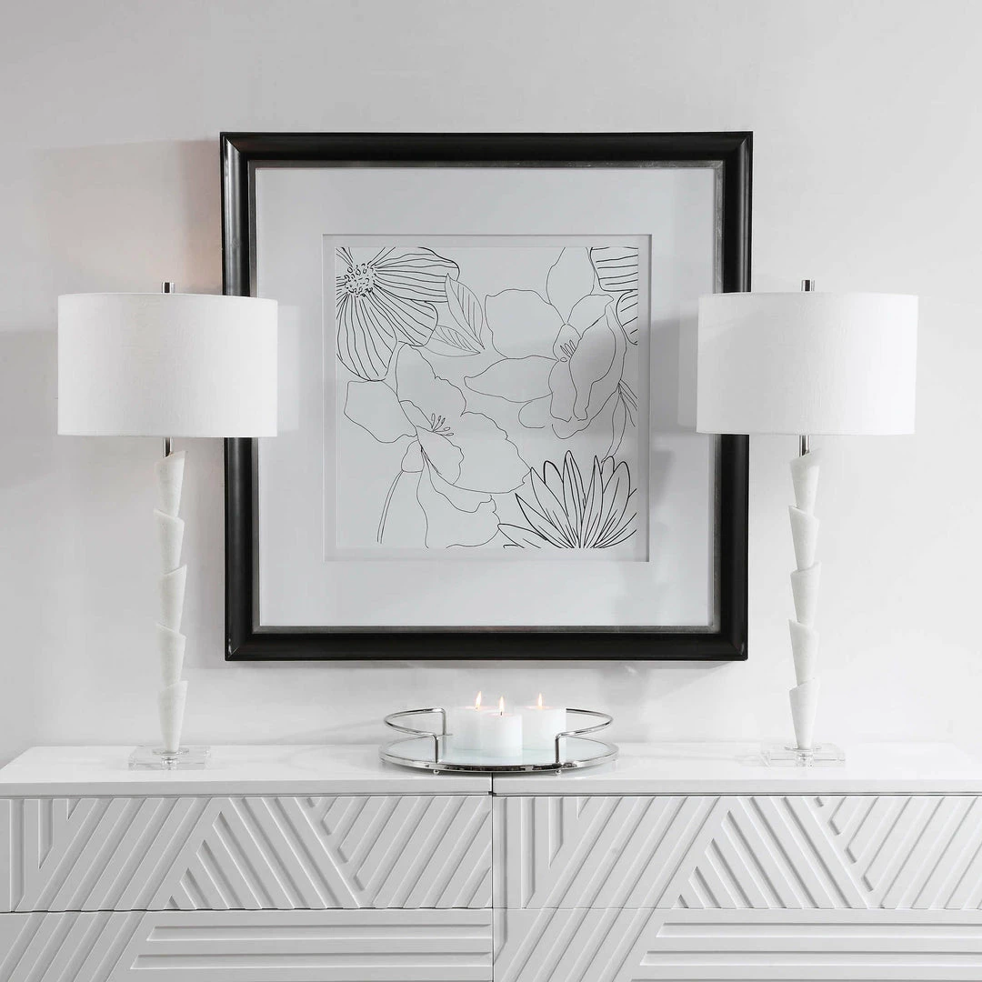Wholesale ๐ UTTERMOST IBIZA WHITE MARBLE TABLE LAMP โ 2 UTTERMOST IBIZA WHITE MARBLE TABLE LAMP