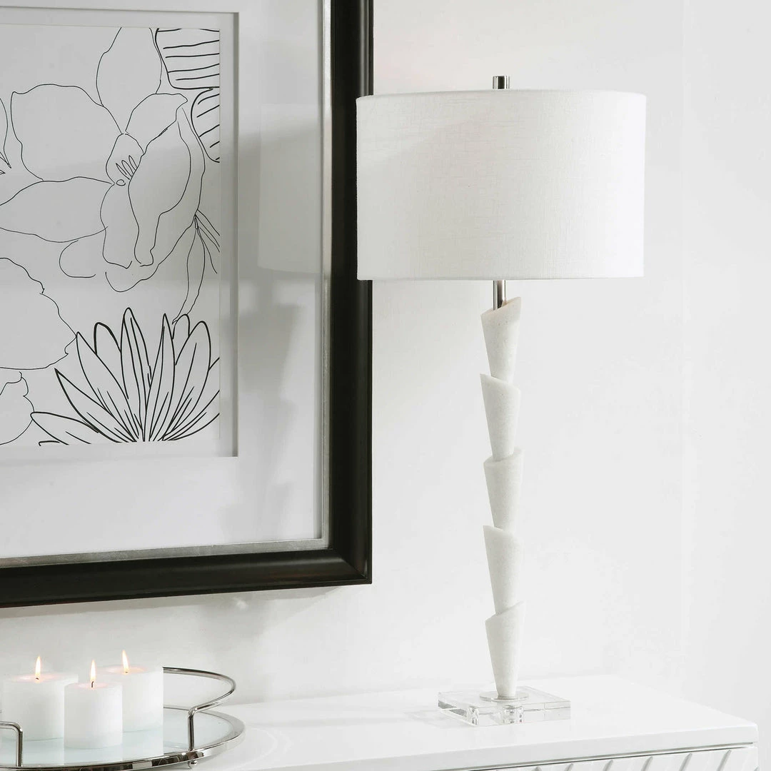 Wholesale ๐ UTTERMOST IBIZA WHITE MARBLE TABLE LAMP โ 3 UTTERMOST IBIZA WHITE MARBLE TABLE LAMP