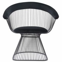 VIG ICON DINING CHAIR: BLACK VELVET