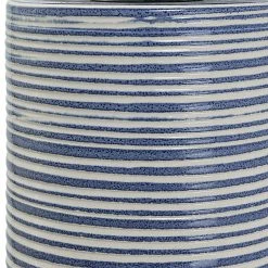 Best Pirce ๐งจ UTTERMOST INDIGO STRIPE PILLAR CANDLE HOLDERS | SET OF 2 Accessories ๐ฏ 5 UTTERMOST INDIGO STRIPE PILLAR CANDLE HOLDERS | SET OF 2 Accessories