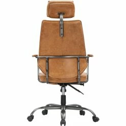 MOES INDUSTRIAL EXECUTIVE CHAIR: VINTAGE SADDLE TAN