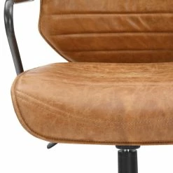 MOES INDUSTRIAL EXECUTIVE CHAIR: VINTAGE SADDLE TAN