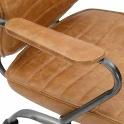 MOES INDUSTRIAL EXECUTIVE CHAIR: VINTAGE SADDLE TAN
