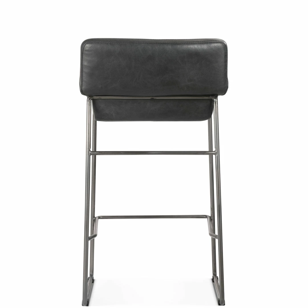 Discount ๐ MOES Furniture INDUSTRIAL SADDLE STOOLS: BLACK LEATHER | SET OF 2 ๐ 5 MOES Furniture INDUSTRIAL SADDLE STOOLS: BLACK LEATHER | SET OF 2