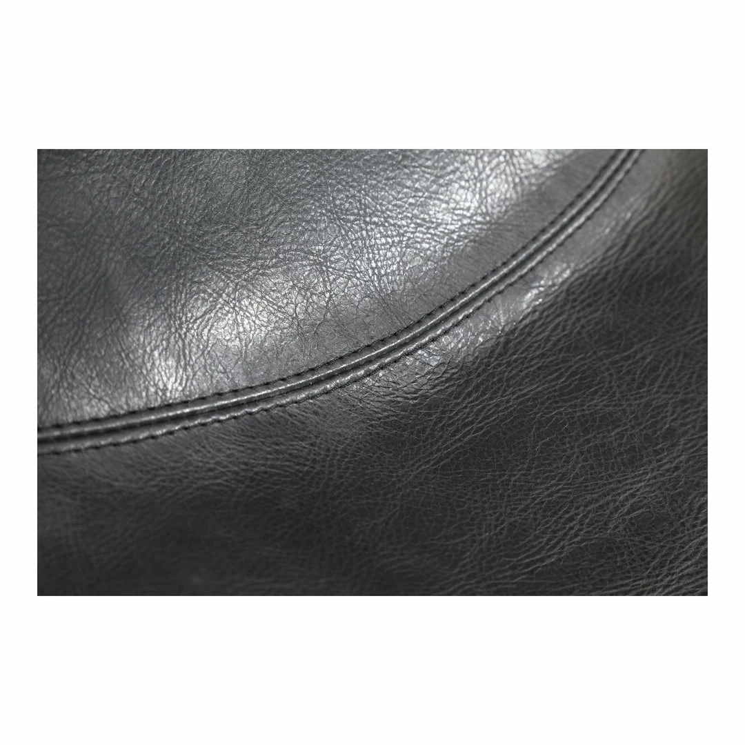 Discount ๐ MOES Furniture INDUSTRIAL SADDLE STOOLS: BLACK LEATHER | SET OF 2 ๐ 6 MOES Furniture INDUSTRIAL SADDLE STOOLS: BLACK LEATHER | SET OF 2