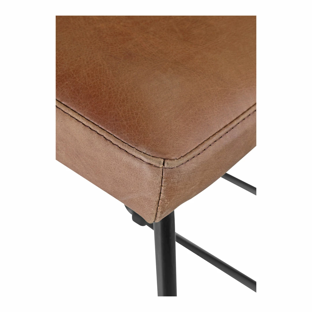 New π€© MOES INDUSTRIAL SADDLE STOOLS: BROWN LEATHER | SET OF 2 π₯° 6 MOES INDUSTRIAL SADDLE STOOLS: BROWN LEATHER | SET OF 2