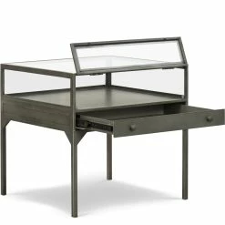 Buy ๐งจ FOUR HANDS INDUSTRIAL SHADOW BOX END TABLE: GUNMETAL Furniture โ 11 FOUR HANDS INDUSTRIAL SHADOW BOX END TABLE: GUNMETAL Furniture